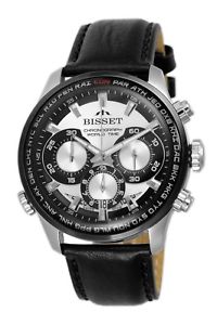 【送料無料】腕時計　ウォッチ　クロノグラフスイスbisset bsce 87 world watch chronograph reloj hombre swiss made reloj de pulsera