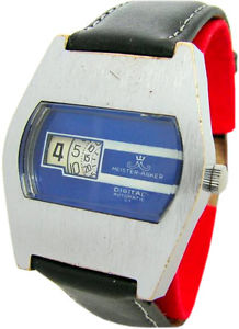 【送料無料】腕時計　ウォッチ　デジタルマイスタークロックmeister anker reloj de hombre digital 01 automatic scheibenuhr jumping hour