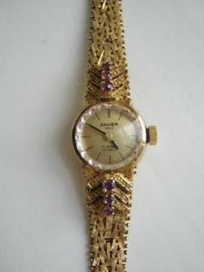 【送料無料】腕時計　ウォッチ　アンカーゴールドシルバーancla seora reloj de pulsera plata dorado 835