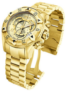 【送料無料】腕時計　ウォッチ　ツアースイスクロノグラフゴールド6471 invicta suizo excursion 52mm todo oro crongrafo ss reloj de pulsera nuevo｜hokushin