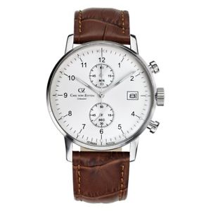 【送料無料】腕時計 ウォッチ カールフォンアラームcarl von zeyten seores reloj reloj de pulsera automtico eschenz cvz0002wh|hokushin