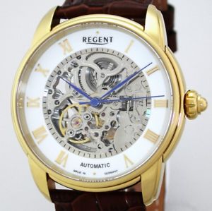 【送料無料】腕時計 ウォッチ ドイツガラスサファイアユーロregent skelettuhr automatic made in germany zafiro de vidrio pvp * 388,00 eur gm1434|hokushin