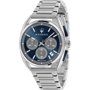 【送料無料】腕時計　ウォッチ　マセラティマセラティクロノブルメートルorologio uomo maserati trimarano r8873632004 chrono bracciale acciaio blu 100mt