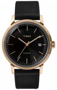 【送料無料】腕時計 ウォッチ オートブラックウォッチレザーストラップtimex correa de cuero negra automtica para tw2t22800 relojes|hokushin