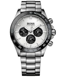 【送料無料】腕時計 ウォッチ ヒューゴボスクロックイコンマニュアルカラーシルバーブラックoriginal hugo boss 1512964 ikon crono reloj de hombre color plata negro nuevo|hokushin