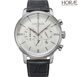 【送料無料】腕時計　ウォッチ　ダビアンコorologio da polso uomo locman 1960 0254a05a00avnkpa crono pelle grigio bianco