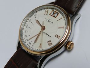 【送料無料】腕時計　ウォッチ　レトログラードスイスクオーツgrovana, gran fecha retrgrada da, swiss made cuarzo nuevo