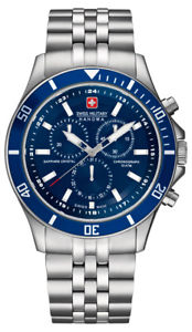 【送料無料】腕時計　ウォッチ　スイスクロノアラームガラスサファイアswiss military hanowa flagship chrono 065183704003 reloj hombre zafiro vidrio nuevo 89,800円
