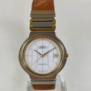 【貨物輸送無料】ウオッチ ご覧なさる ビンテージorologio zenith platini vintage インチ acciaio al quarzo ref 295000207f