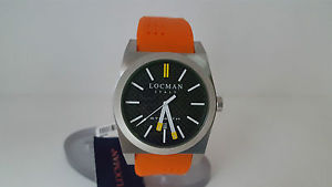 【送料無料】腕時計　ウォッチ　オロロジオステルスシリコンチタンウォッチorologio locman stealth 201 arancio e nero acciaio silicone fondo titanio watch 88,980円