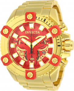 【貨物輸送無料】ウオッチ ご覧なさる クォーツクロノグラフinvicta hombres marvel crongrafo de cuarzo 200m color dorado