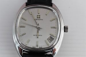 【送料無料】腕時計　ウォッチ　orologio zenith automatico datario anni ’70 uomo acciaio
