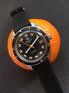 【貨物輸送無料】ウオッチ ご覧なさる ビンテージダイビングウォッチvintage nivada aquamar hombre reloj de buceo 36,6 粍
