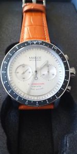 【貨物輸送無料】ウオッチ ご覧なさる nuevo anunciomarloe lomond chronoscope primera edicin esfera blanca