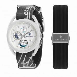 【貨物輸送無料】ウオッチ ご覧なさる マセラティマセラティクロノグラフr8851132002 orologio uomo maserati trimarano cronografo r8851132002