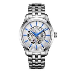【貨物輸送無料】ウオッチ ご覧なさる ナイツロータリーロータリーステンレススチールreloj de pulsera rotary caballeros mcanique rotary de acero inoxidable