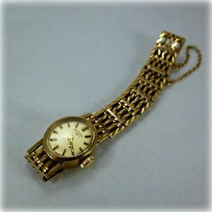 【貨物輸送無料】ウオッチ ご覧なさる レディースゴールドロータリスイッチreloj de pulsera seoras de oro 9コンピュータ断層撮影法 rotativo