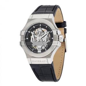【貨物輸送無料】ウオッチ 御覧になる orologio meccanico automatico uomo maserati potenza r8821108001 nero 男女兼用腕時計-腕時計