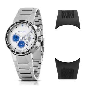 【貨物輸送無料】ウォッチ 御覧なさる イタリア共和国クロノorologio  cinturino piquadro po118 chrono acciaio made インチ italy 男女兼用腕時計-腕時計