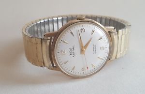 【貨物輸送無料】ウオッチ ご覧なさる ヴィンテージゴールドアストラルプレゼンテーションreloj de pulsera edicin limitada de caballero vintage dcada de 1970 presentacin de oro de 9コンピュータ断層撮影法 grab
