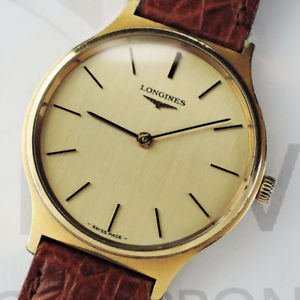 【貨物輸送無料】ウオッチ ご覧なさる スイスゴールドロープヴィンテージlongines reloj de hombre de cuerda oro suizo vintage 100 autntico cf5526 cr2