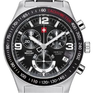 【送料無料】腕時計　ウォッチ　スイスミリタリークロノアラームクロノグラフswiss military by chrono seores reloj crongrafo 20074st1mbk