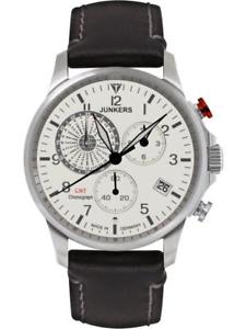 【貨物輸送無料】ウオッチ ご覧なさる ジュペンダントブラッククロノグラフjunkers ta ju chronograph gmt con negros colgante