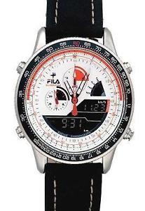 【貨物輸送無料】ウオッチ ご覧なさる ナイツキャリアローシルバーストーンクロノグラフfila caballeros silverstone carreras profesionales crongrafo