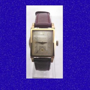 【貨物輸送無料】ウオッチ ご覧なさる ｋゴールドファンシーケースラグーナイツreloj de pulsera impresionante cosecha 10k oro bulova amp; fancy caso lugs caballeros 1957