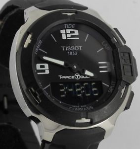 【貨物輸送無料】ウオッチ ご覧なさる メンズティソレースサファイアクリスタルタッチmens tissot trace touch sapphire crystalsin usoentrega gratis