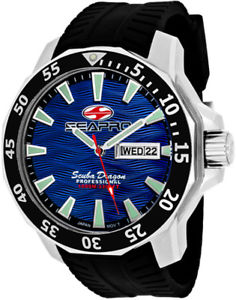 【貨物輸送無料】ウオッチ ご覧なさる ダイビングドラゴンステンレスシリコンseapro hombres buceo dragn 1000m acero inoxidable  reloj de silicona sp8316