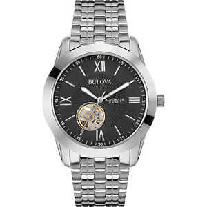 【貨物輸送無料】ウオッチ ご覧なさる スケルトンorologio uomo automatico bulova acciaio quadrante skeleton 96a158 listino 359
