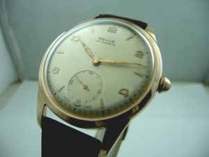 【送料無料】腕時計　ウォッチ　ウォッチクロノメーターキャリバーnuevo anunciovintage revue oversize watch rare chronometer caliber 81 good conditions 50s｜hokushin