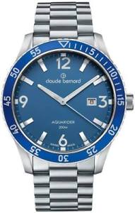 【貨物輸送無料】ウオッチ ご覧なさる クロードベルナール運動競技claude bernard sporting soul aquarider date 53008 3mbu buin