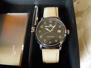 【貨物輸送無料】ウオッチ ご覧なさる ポルトアラカルトヌフcret cadeau montre automatique  porte carte  stylo yonger amp; bresson neuf