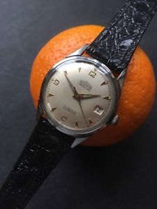 【送料無料】腕時計 ウォッチ ステンレススチールマンアラーム1950s angelus automtico de acero inoxidable reloj de hombre 33,4 mm