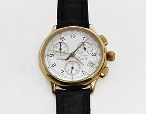 【送料無料】腕時計　ウォッチ　ゴールドクロノグラフ＋＋＋＋longines gold charleston chronograph l76252131 excellent｜hokushin
