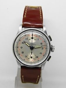 【貨物輸送無料】ウオッチ ご覧なさる ヴィーナスヴィンテージクロノchronographe suisse loyal  mouvement venus 170 ,vintage chrono 19401950