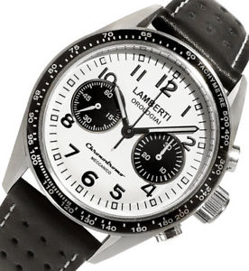 【貨物輸送無料】ウオッチ ご覧なさる クロノグラフlambertiorologiai  mod 60508 nbz  chronodromo   ottimo cronografo meccanico