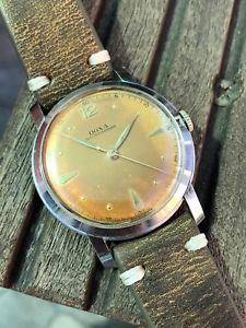 【送料無料】腕時計 ウォッチ サイズドクサゴールドスリップreloj para hombre de gran tamao 1950 doxa calatrava ptina de oro 38mm
