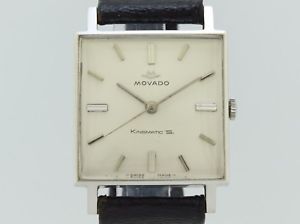 【貨物輸送無料】ウオッチ ご覧なさる ビンテージスチールメンズmovado vintage kingmatic manual winding steel mens 60s