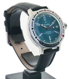 【貨物輸送無料】ウオッチ ご覧なさる ロシアヴォストークルビークロックreloj automtico hecho en rusia vostok amphibia 31 rubes subacutico 200m 1a