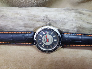 【貨物輸送無料】ウオッチ ご覧なさる ビンテージダイバークロックrara vintage lanco diver fecha reloj de hombre automtico esfera negra