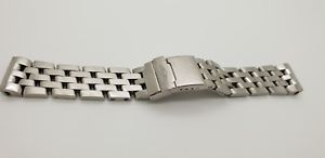 【貨物輸送無料】ウオッチ 御覧になる ブライトリングパイロットブレスレットステンレススチールクロノauthentic breitling pilot stainless steel 20 粍 bracelet chrono duog chronomat