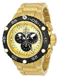 【貨物輸送無料】ウオッチ ご覧なさる ゴールデントーンアラームステンレス21676 invicta 512粍 hombres subaqua noma vi tono dorado reloj acero