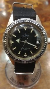 【送料無料】腕時計　ウォッチ　スキンダイバービンテージhelbros skin diver vintage all steel automatic
