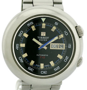 【送料無料】腕時計　ウォッチ　ティソビンテージレディースステンレススチールアラームtissot t12 ufo vintage seores reloj pulsera de acero inoxidable rara 2 coronas reloj 44mm