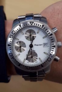 【送料無料】腕時計　ウォッチ　フィリップカリビアンクロノグラフphilip watch caribbean automatic chronograph valjoux 7750 98,989円