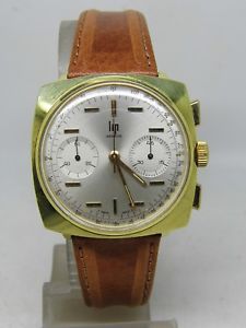 【送料無料】腕時計　ウォッチ　リップジュネーブプラークビンテージクロノmontre chronographe lip geneve plaqu or ,vintage chrono