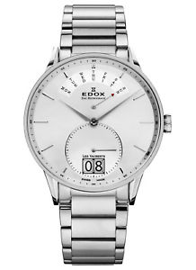 【送料無料】腕時計　ウォッチ　レアラームマニュアルアインedox les vauberts day de postconsumo grande fecha reloj hombre 34006 3a ain